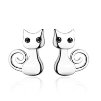 wangaiyao cat earrings female cute temperament personality exquisite earrings korean simple ear jewelry