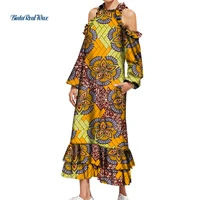 2021 summer african dresses for women print sleeveless dresses vestidos bazin riche african ankara dresses women clothing wy8552