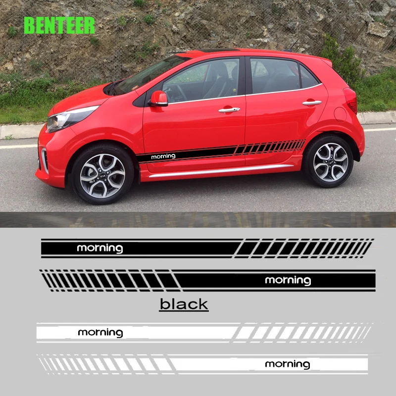 

2pcs car side sticker for kia morning