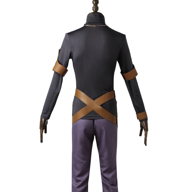 

CosDaddy Black Clover Yuno Cosplay Costume Bttle Suit Men Cosplay Costume Full Set Outfit