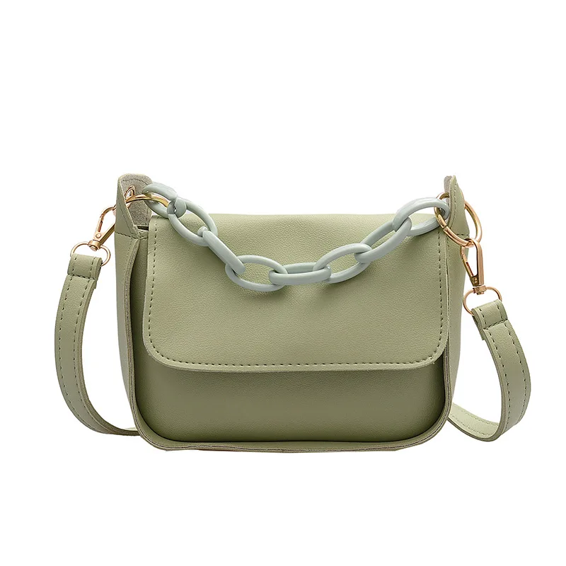 

New shoulder bag all-match female bag small square bag 2020 summer fashion messenger bag acrylic chain bag hand bags