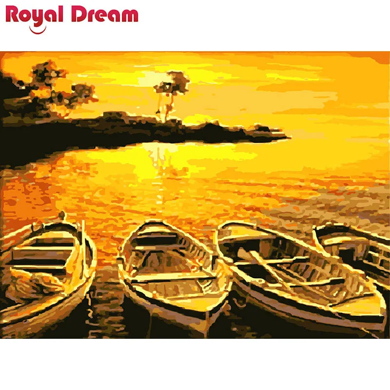 

Sunset DIY Painting By Numbers Canvas Painitng Home Wall Art Picture Coloring By Numbers For Home Decor