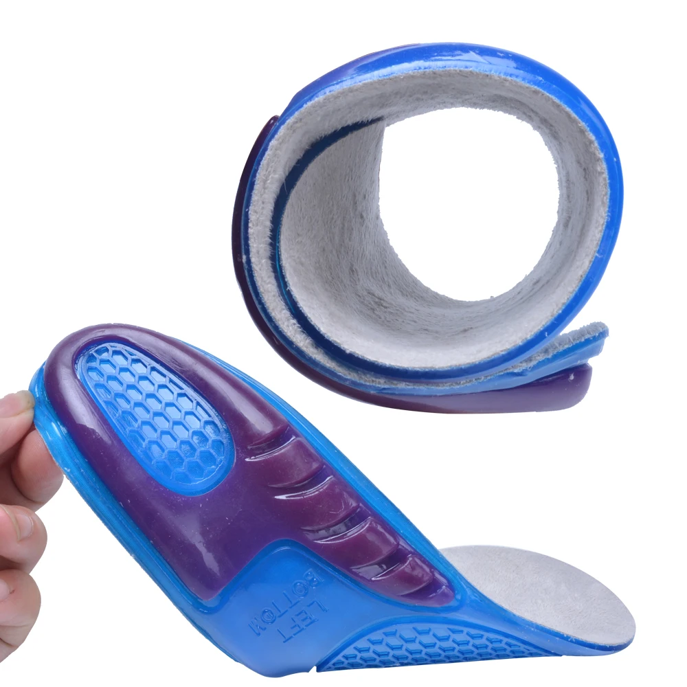 Silicon Gel Insoles Foot Care for Plantar Fasciitis Heel Spur Running Sport Insoles Shock Absorption Pads arch orthopedic insole