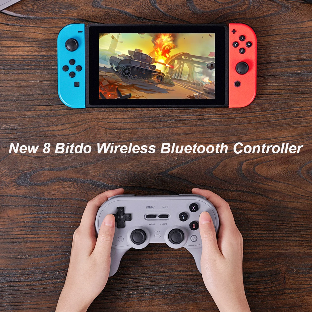 

Wireless Bluetooth Game Joystick Burst Vibration 8Bitdo SN30 PRO 2 Controller Double Vibration Clear Controller Gamepad