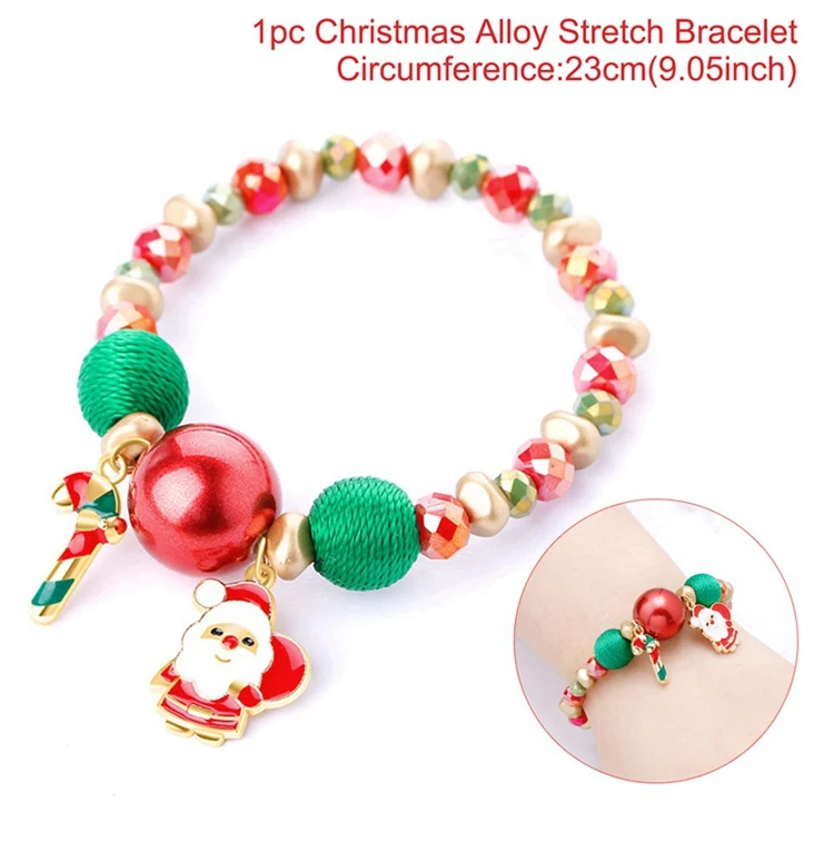 bracelet style 3 Рождественские украшения для дома Подарки рождественские подарки Natale Noel Рождество очки Рождественский Декор с утолщённой меховой опушкой, год - Цвет: bracelet style 3