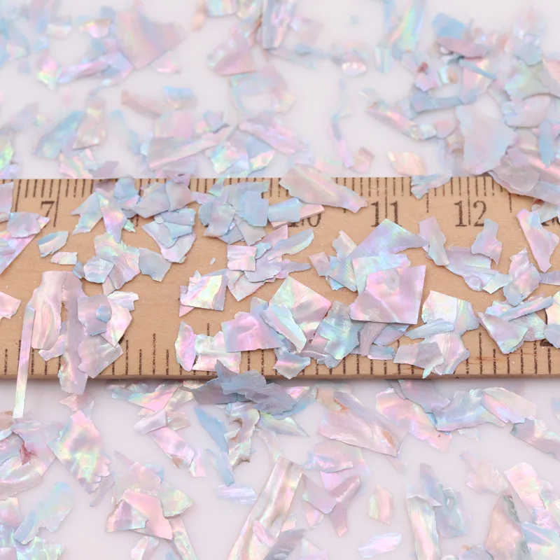 

Gradient ultra-thin abalone shell slices Nail art color mosaic lacquer painting snail slices DIY materials inlaid lacquer