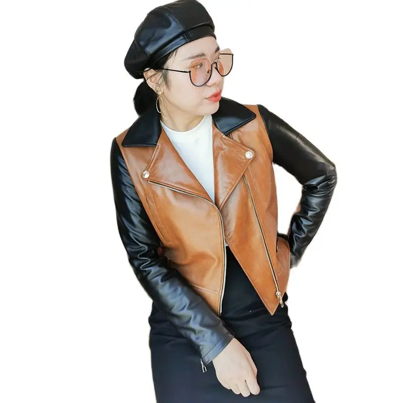 

women sheepskin jackets snowflake skin coats 2020 new pu faux leather jacket women leather jackets leather blazers women