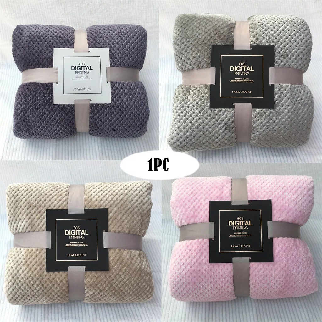 Постельные принадлежности Фланелевое Флисовое одеяло мягкое теплое толстое