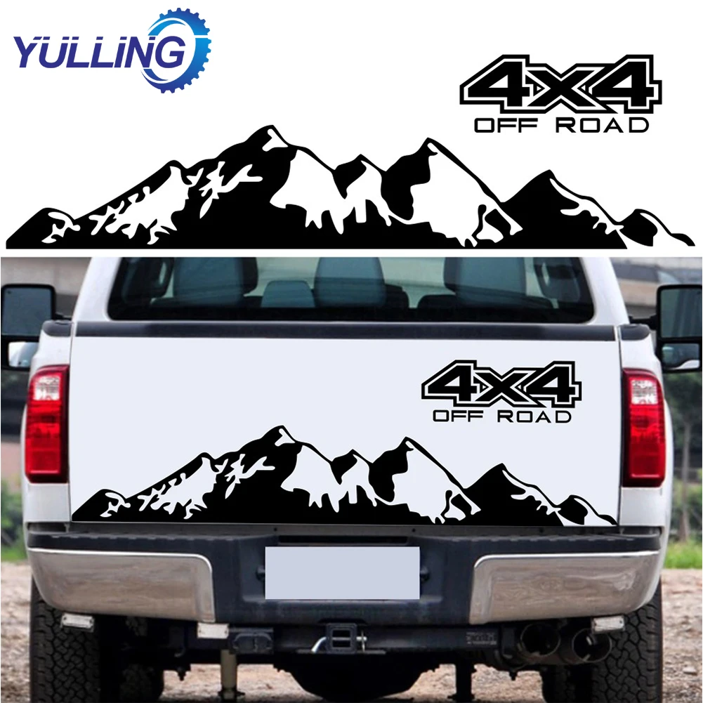 

4X4 Off Road Graphic Vinyl Car Stickers and Decals Mountain Graphics Sticker Styling For NAVARA For Ford For Pickup For Toyota