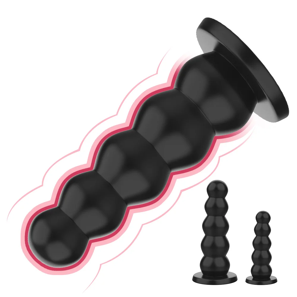 Большие Фаллоимитаторы сильная присоска 5 бусин анальные пробки жидкий силикон