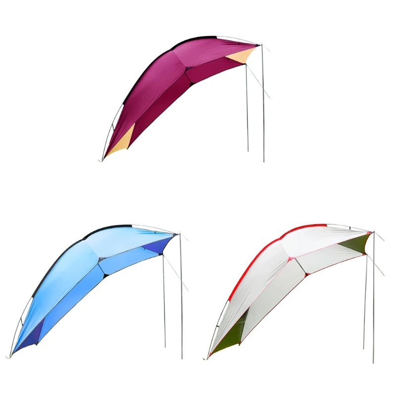 

Waterproof Car Side Awning Sun Shelter Portable Canopy Camper Sun Shade Portable SUV Tent Blue Red White
