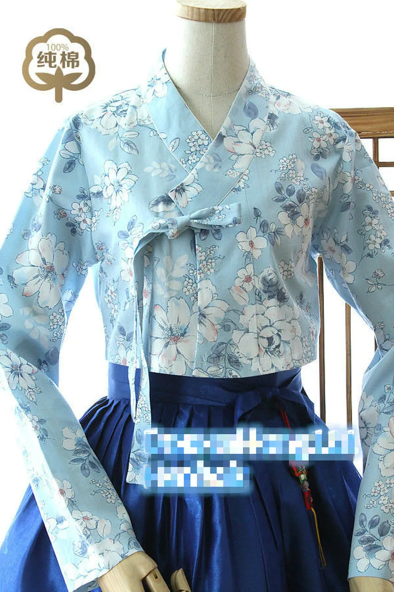 Женская модная Современная ханбок Fusion корейская традиционная платье