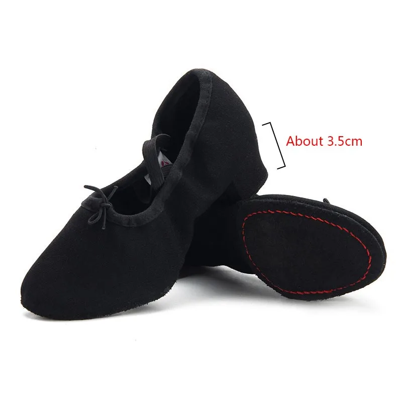 Женские холщовые балетки на высоком каблуке туфли для танца живота йоги танцев |