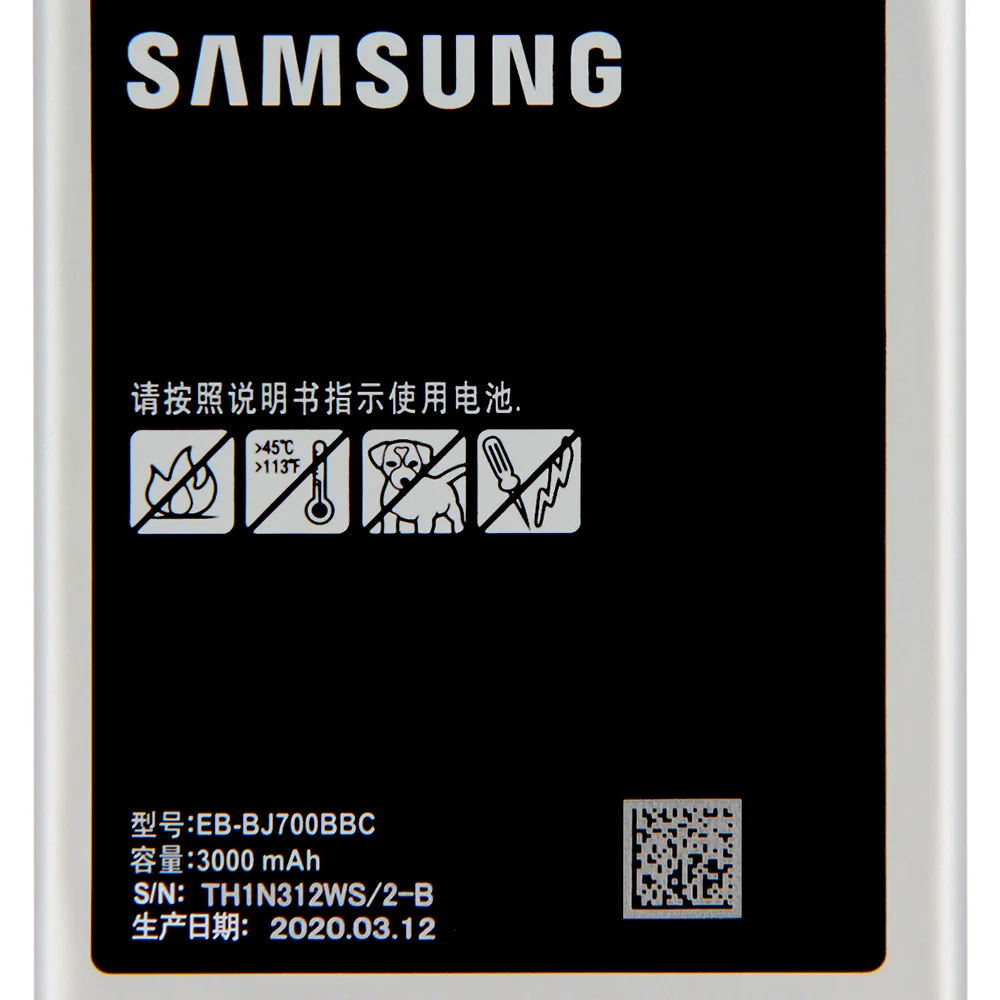 Оригинальный сменный аккумулятор Samsung EB-BJ700BBC EB-BJ700CBE для GALAXY J7 J700F J7000 J7009 J7008 2015 J4 2018