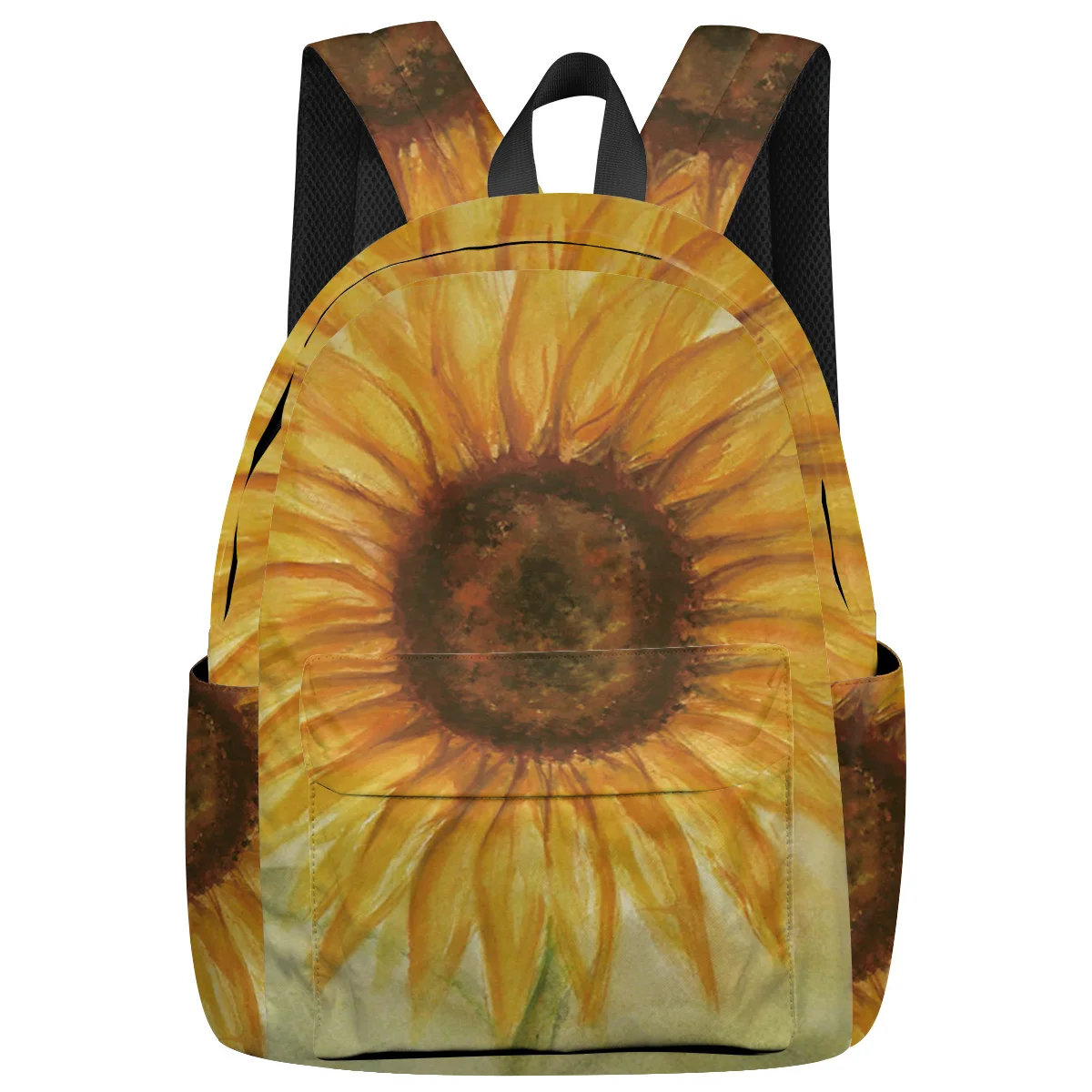 Рюкзак для ноутбука с подсолнухами школьный рюкзак колледжа повседневный