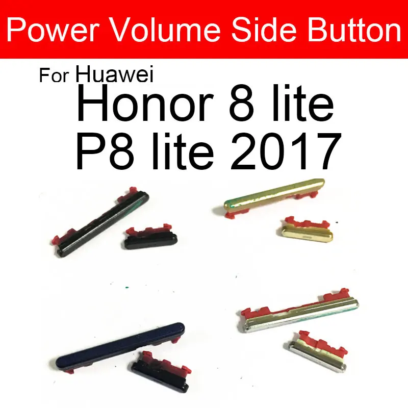 

Шлейф Кнопки громкости питания для Huawei Honor 8 Lite P8 Lite (2017) Кнопка управления звуком вверх вниз Запасные Запчасти