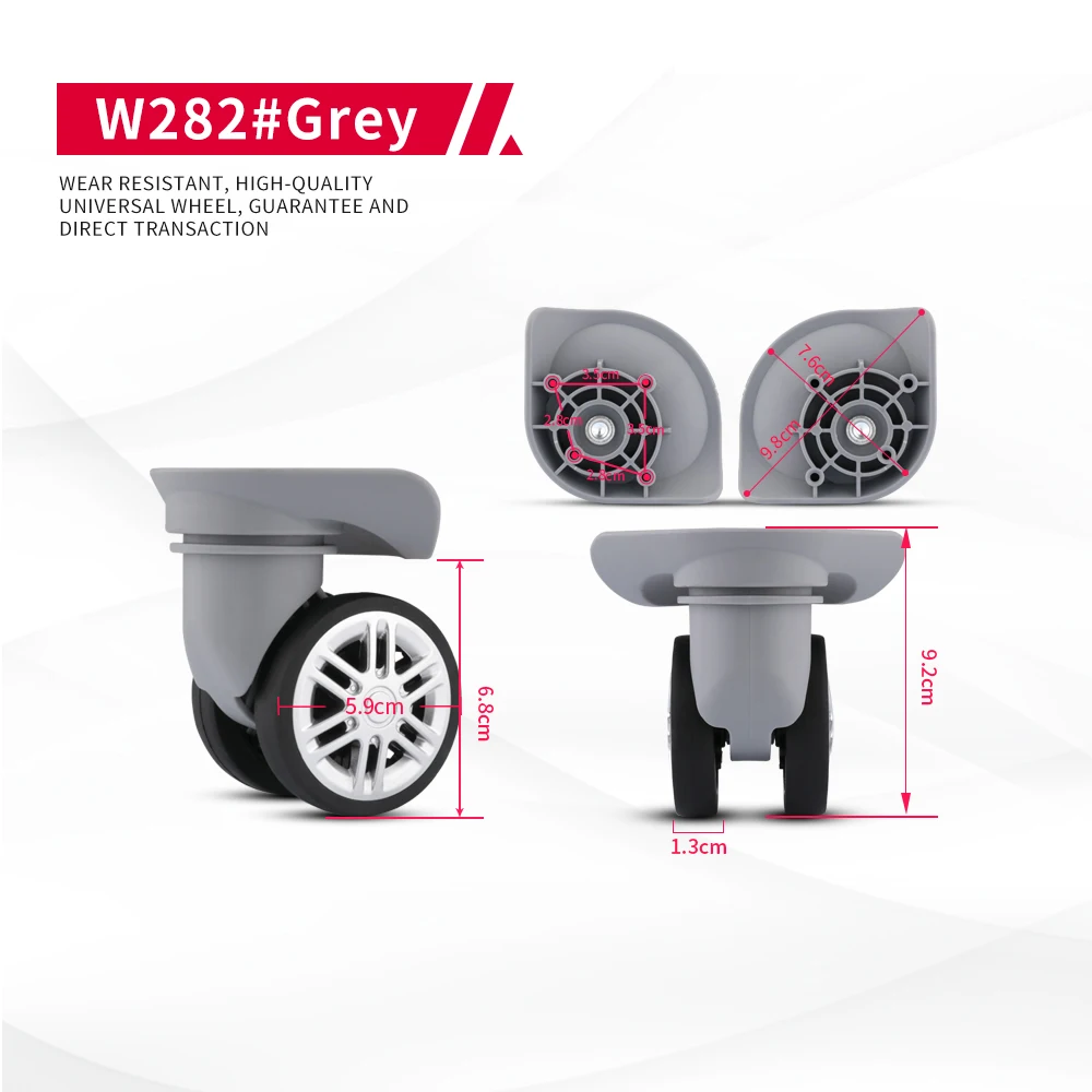 DILONG W282 Luggage Universal Wheel Accessories Trolley Case Roller Aircraft Caster General Replacement Maintenance Wheels