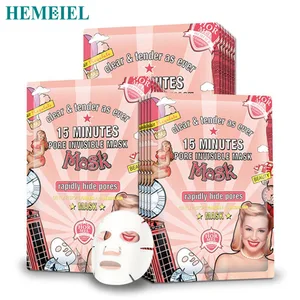 HEMEIEL 10 шт., невидимая маска для лица, удаление угрей, черных точек, увлажнение с осветляющим эффектом, укрепляющая маска для лица