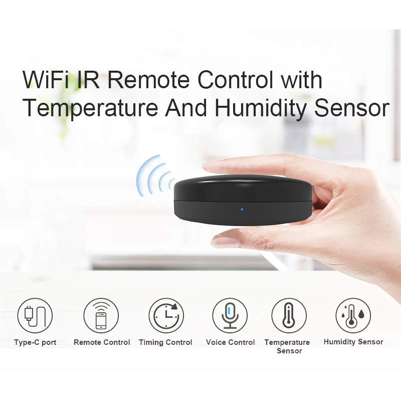 

Tuya WiFi IR Remote Control For Air Conditioner TV Smart Life APP Control Infrared Wireless Remote Controller With Alexa Google