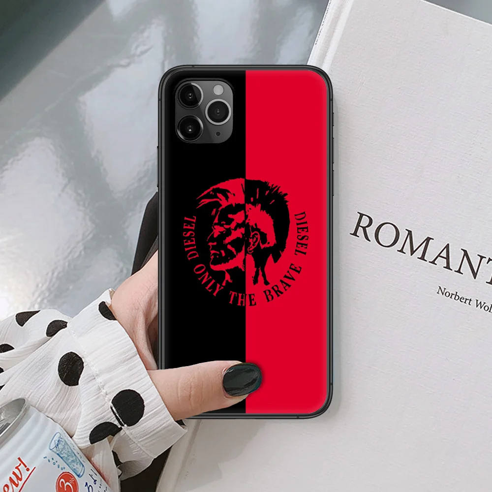

Diesell Fashion Trend Brand Phone Case For IPhone 4 4s 5 5S SE 5C 6 6S 7 8 Plus X XS XR 11 12 Mini Pro Max 2020 black Prime