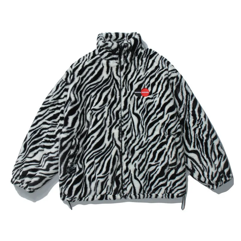 

Хлопковой верхней одежды с хлопковой подкладкой: куртка, женскася парка Feminina Casacas теплые 2021 размера плюс Harajuku зимняя одежда Зебра для женщин...