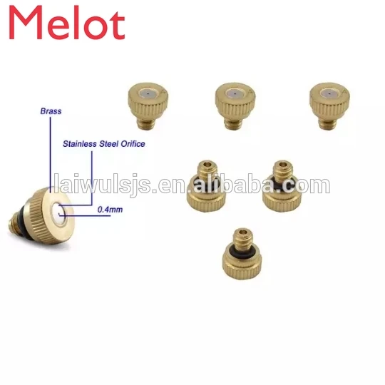 

hot sale patio cooling kits brass nozzle for Disinfection spray 12m water hose mist cooling system