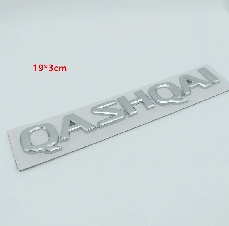 1 шт. 3D ABS QASHQAI Автомобильная буква задний хвост Наклейки на багажник эмблема