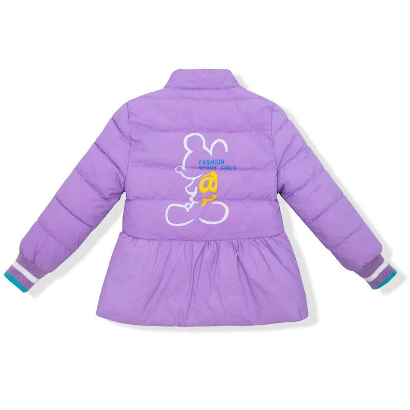 Осенне-зимнее детское пуховое пальто с хлопковой подкладкой тонкое хлопковое