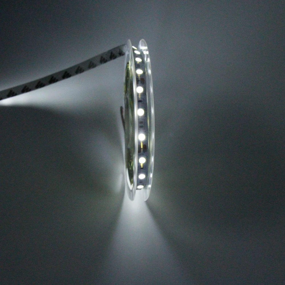 

LED5050 SMD soft strip 12V low voltage high brightness engineering models bare board 60 beads triple crystal double-sided manufa