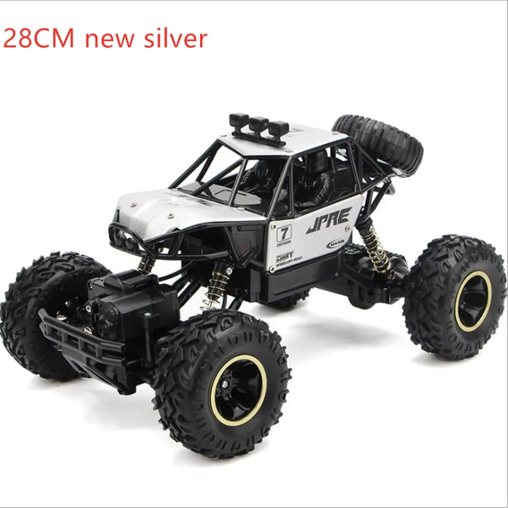 1:12 1:16 RC автомобиль 4WD 4x4 2,4G Bigfoot пульт дистанционного управления багги модель внедорожника скалолазание Грузовики Игрушки для мальчиков Детский подарок джипы - Цвет: 28cm new silver