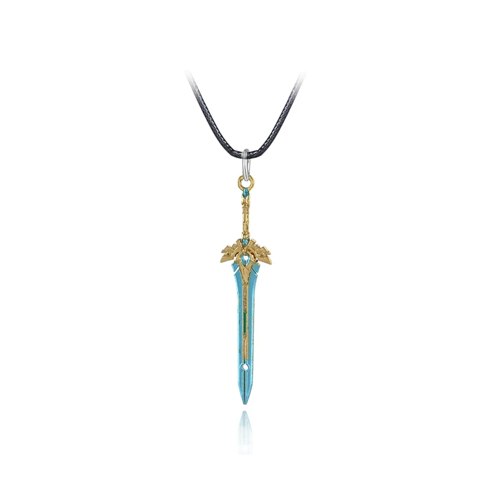 Ожерелье Genshin с имитацией ударного оружия чокер из камня волка ожерелья кулоном в