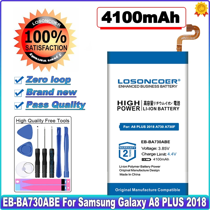 Фотоаккумулятор для Samsung Galaxy A8 PLUS 2018 + A730 A730F A7 A730X|Аккумуляторы мобильных