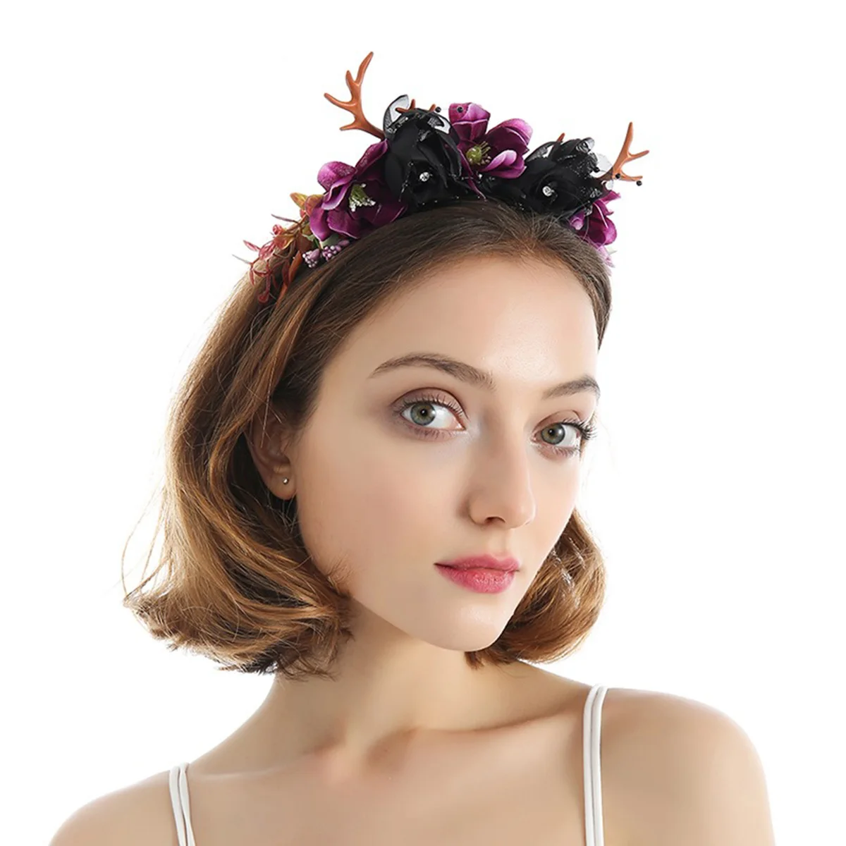 Рождественские ободки для волос заколка с цветком повязка на голову