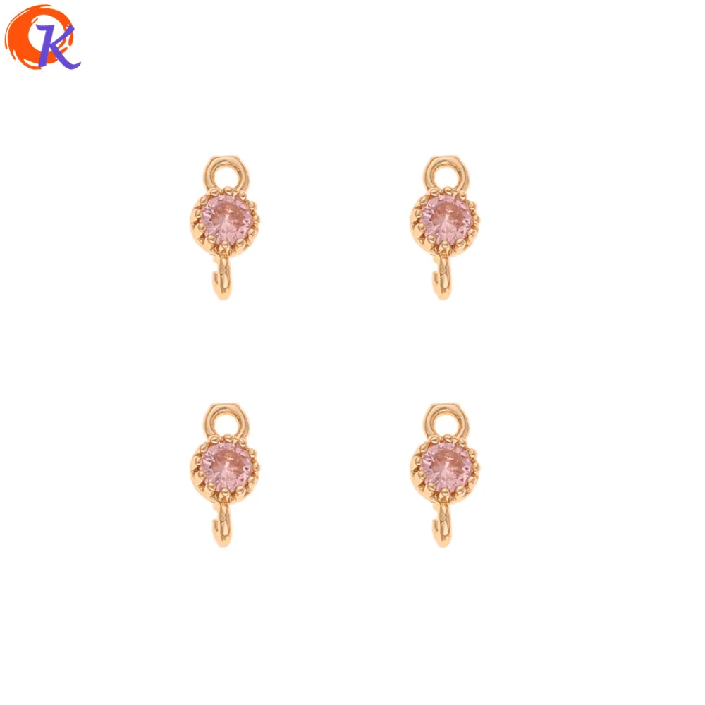 

Cordial Design 100Pcs 4*9MM Jewelry Accessories/Rhinestone Earrings Connectors/DIY Jewelry Making/Hand Made/Earring Findings