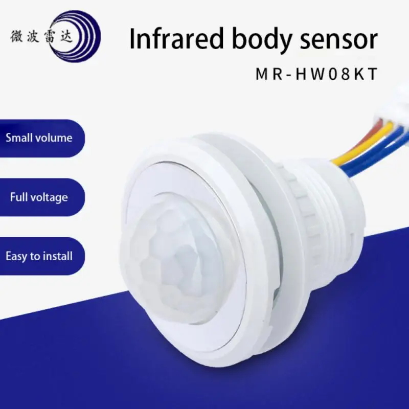 

Caliente interruptor de luz del cuerpo humano PIR Detector Sensor de interruptor inteligente LED AC100-240V Sensor de movimiento