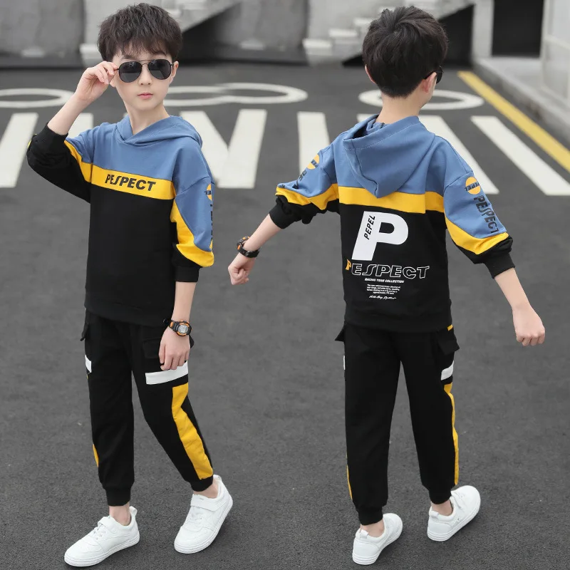

New Boys Clothing Sets Spring Autumn Teenager Boy Clothes Kids Cotton Casual Sports Suit Children Fashion Tracksuits For 3-13Y