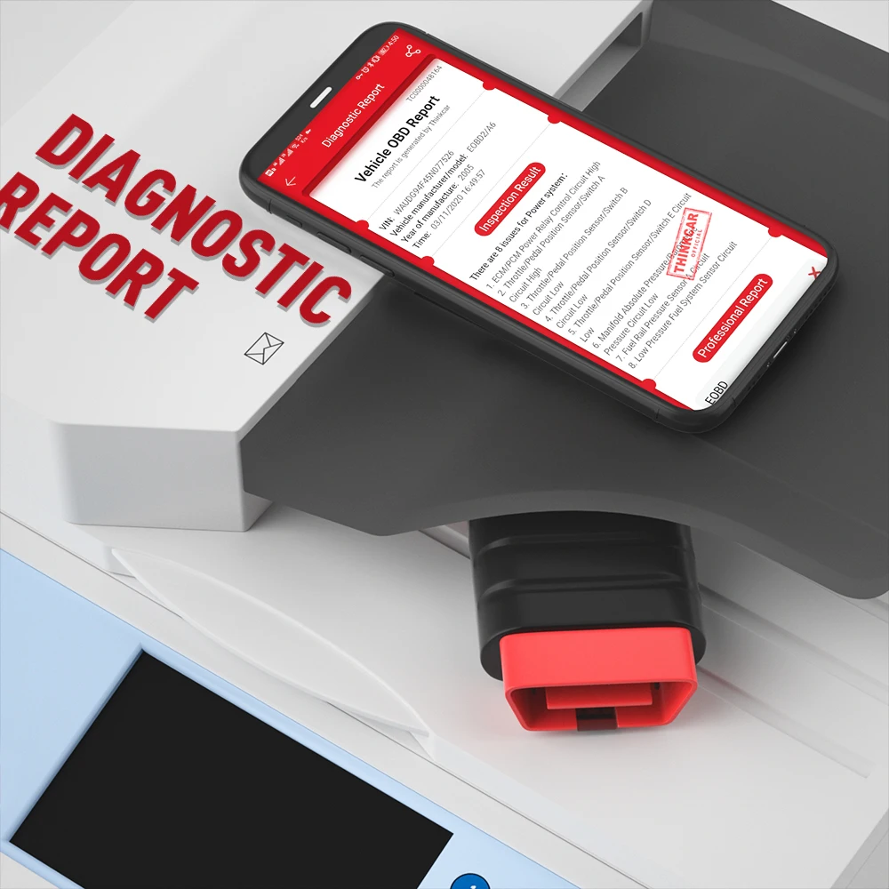 THINKCAR THINKDIAG MINI OBD2 Профессиональный сканер чтение кода полная система ABS Oil DPF SAS Reset
