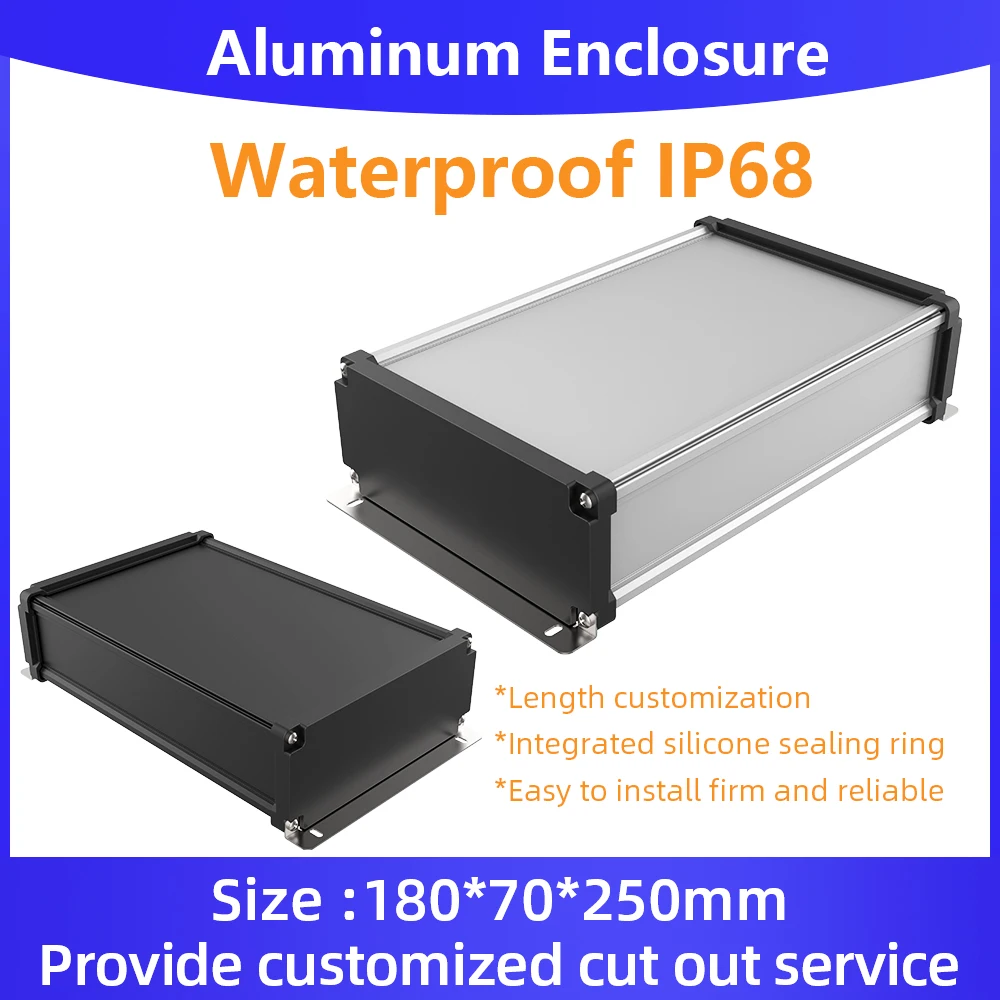 Водонепроницаемый алюминиевый корпус для электроники Ip67 класс Ip68 оптовая цена M03