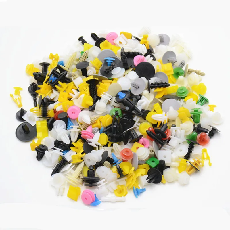 

50-1000 PCS Universal Mixed Auto Fastener Vehicle Car Fender Bumper Pin Clips Retainer Rivet Door Panel Fender Liner Clasp