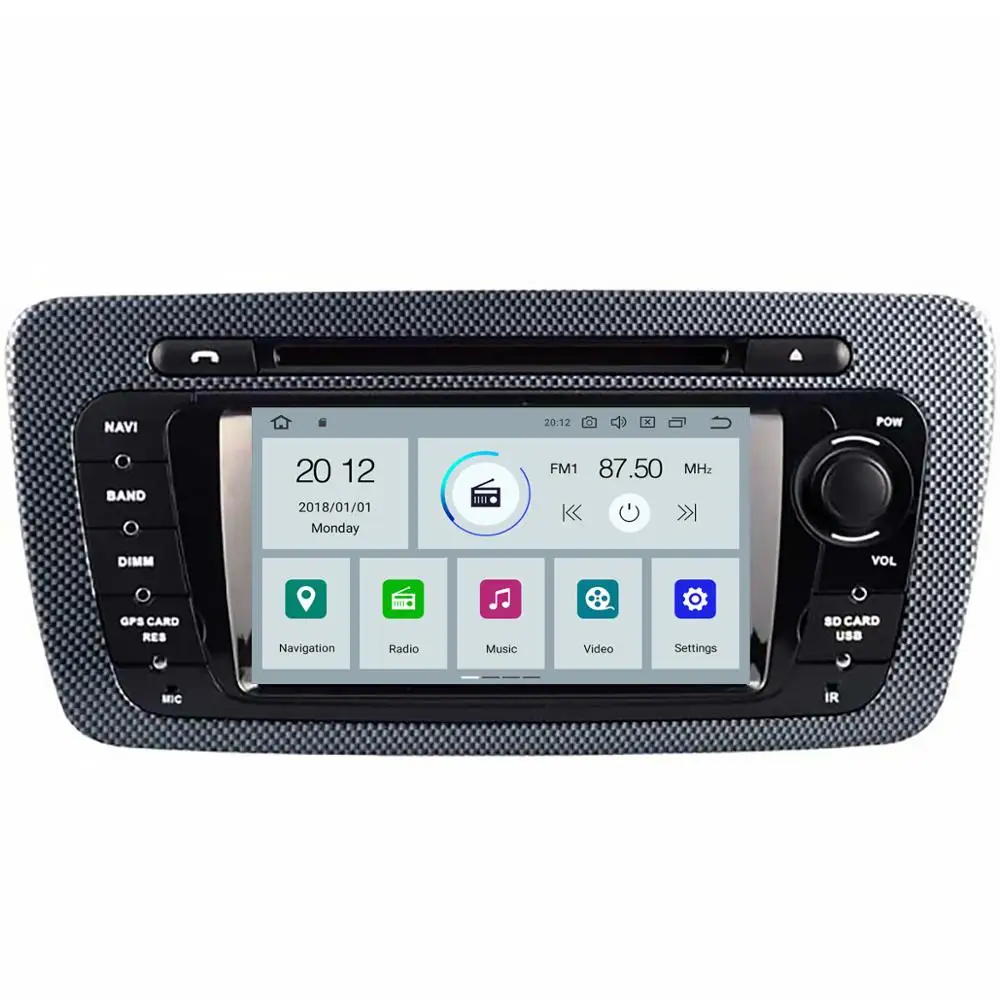 Android 9 0 встроенный DSP Восьмиядерный 4 Гб + 64 Ibiza автомобильный DVD для Seat IPS 7 дюймов