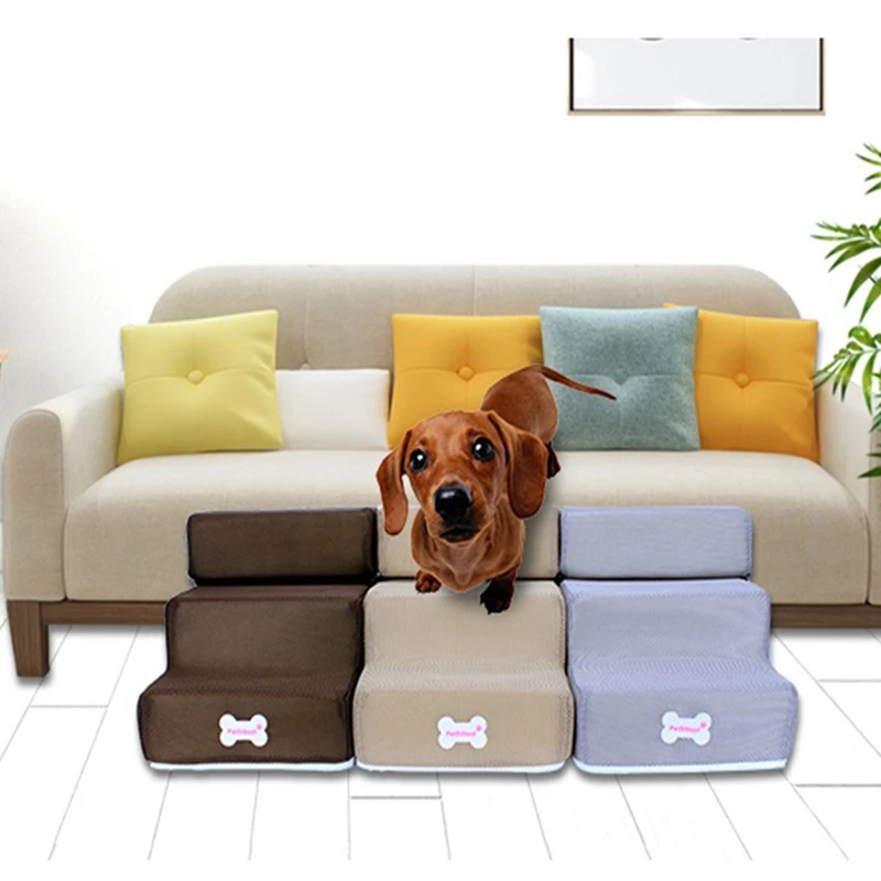 Лестница для домашних собак 3 ступеньки лестница маленьких кошек пандус животных