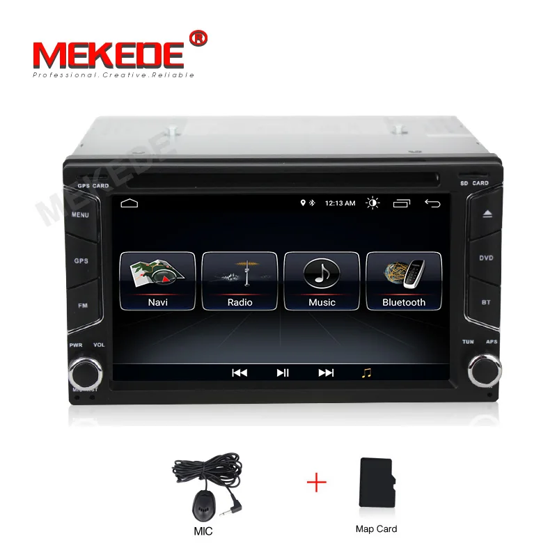 16G model MEKEDE 2 Din Android 8,1 четырехъядерный автомобильный dvd-плеер для универсальной gps-навигации стерео радио wifi Аудио USB SWC 2din универсальный - Цвет: 16G model