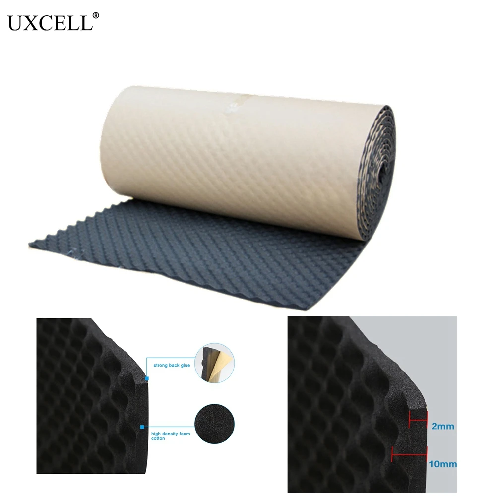 UXCELL 50*100/200/300/500 см Хлопковые смеси интерьерная студия звуковые акустические амортизаторы автомобильные Звукоизоляционная пена, подавитель изоляционный мат