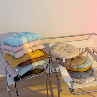 ins korean style student dormitory cushion dining chair cushions office simple and modern leisure solid color chairs comfortable