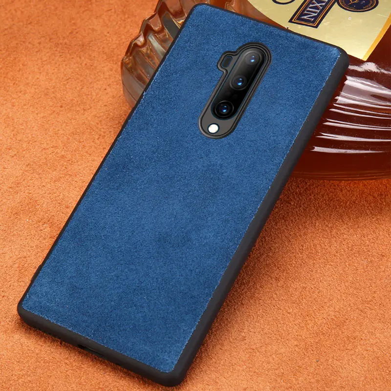 Чехол из натуральной кожи для Xiaomi mi 9T Pro 9 se чехол противоударный кожаный замшевый чехол для Xiao mi redmi k20 pro 7a 6a note 7 - Цвет: Синий