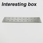 Железный лист (плоский) на 20 отверстий, металлический шатун аксессуары для шасси, лист тиснения металла, пластина крепления