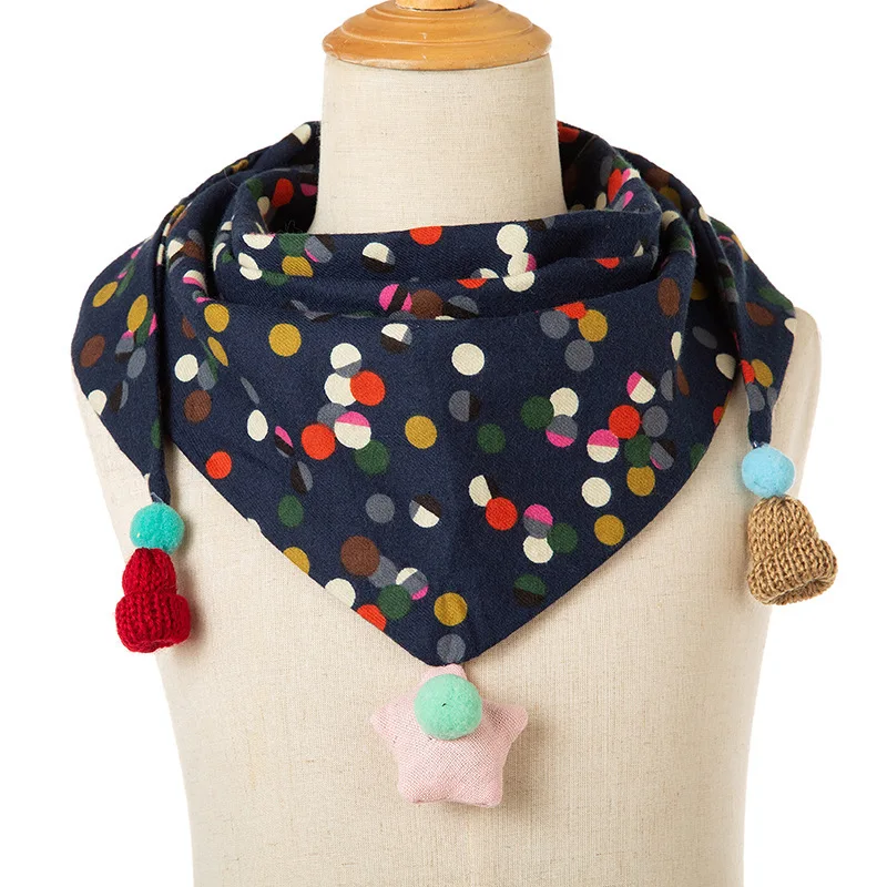 Шарф детский осенне-зимний мягкий треугольный |