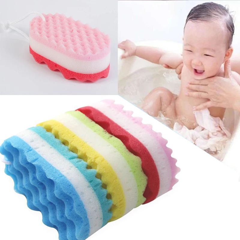 

Three-layer Wave Bath Sponge Body Brush Shower Skin Clean Massage Cleaning Shower Brush Skin Remover for Kids Adults