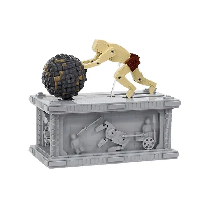 

MOC-13424 кинетическая скульптура, модель ядра Sisyphus Automata Sisyphus, строительные блоки, модель кирпича, обучающие игрушки для детей, подарки