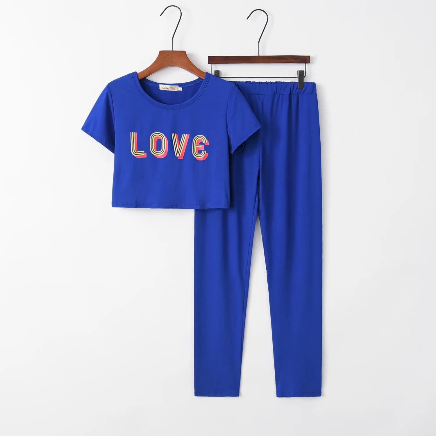 Новинка 2020 модный костюм с надписью Love nice лидер продаж женский спортивный